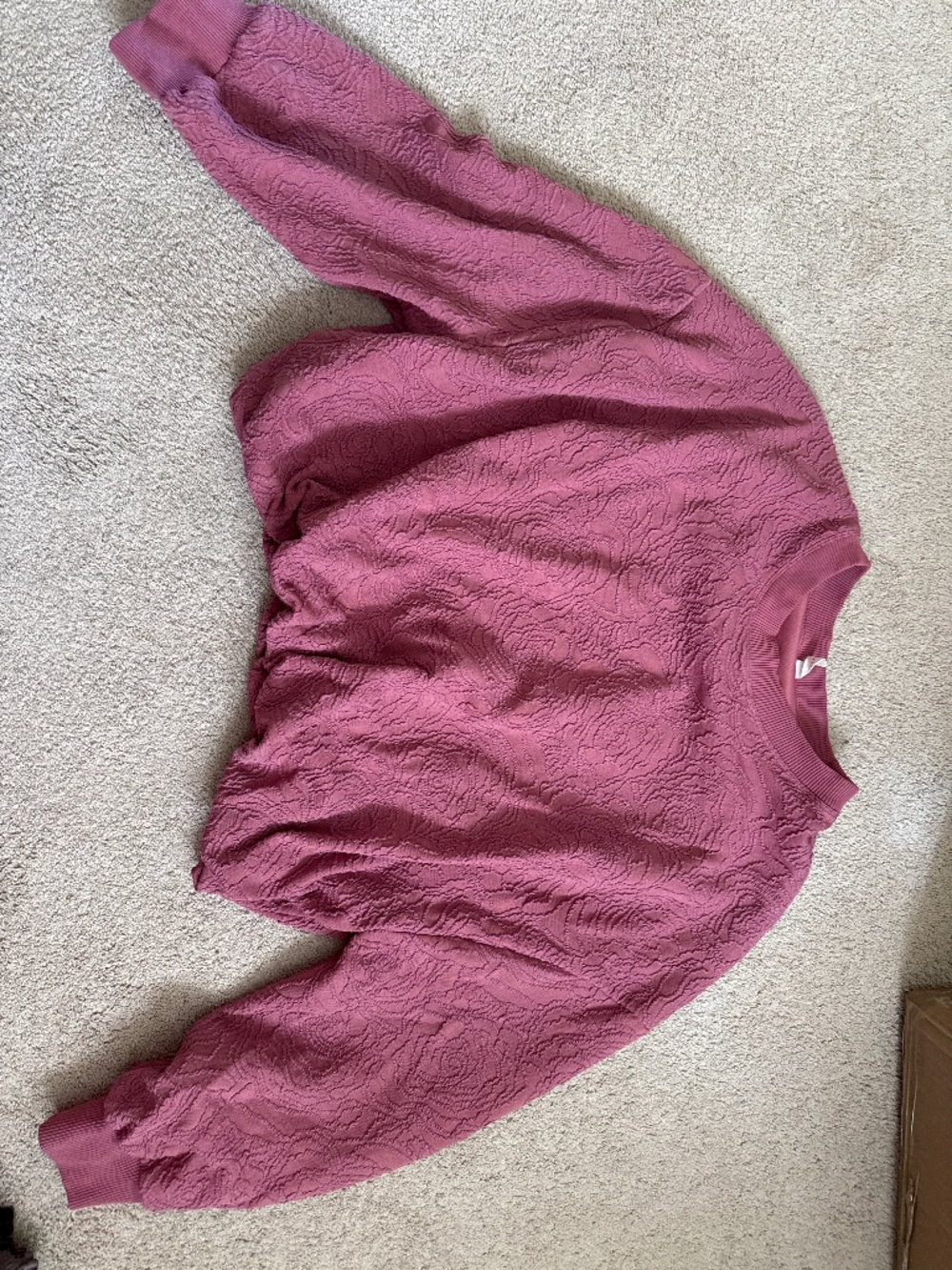 Daily Practice Textured Bubble Sweatshirt